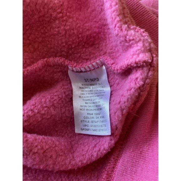 Garanimals Toddler Girls Size 3T Pink Sweat Shirt - Picture 4 of 5